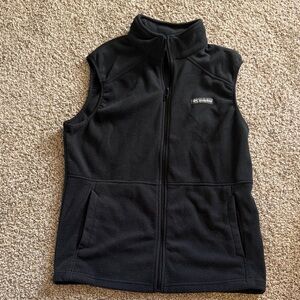 Columbia Black Sleeveless Fleece Jacket